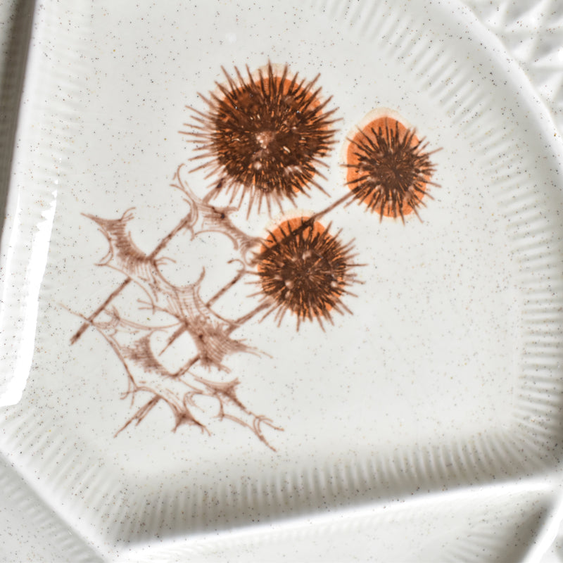 Vintage Fondue Plate, Chardons A