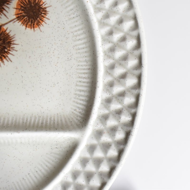 Vintage Fondue Plate, Chardons A