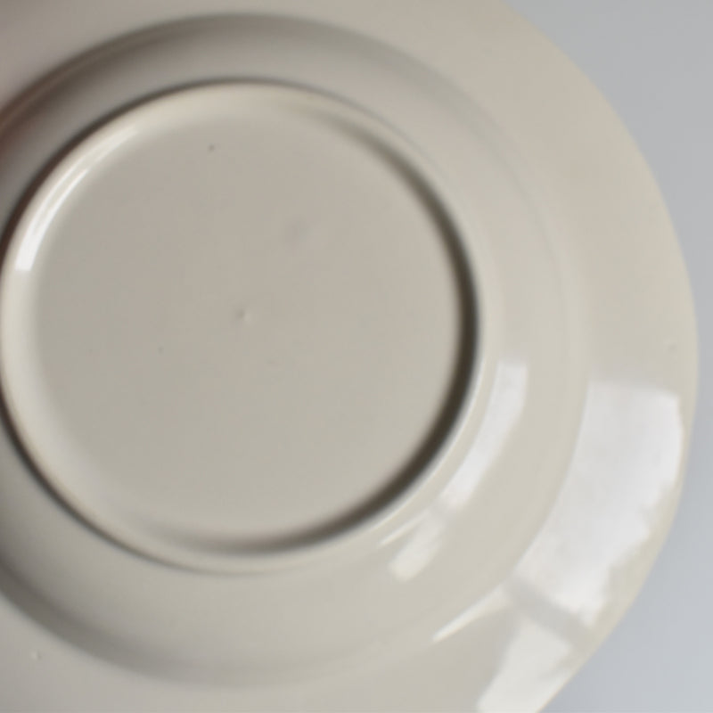 Vintage Deep Plate, Floral Rim, E