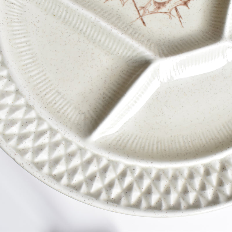 Vintage Fondue Plate, Chardons A