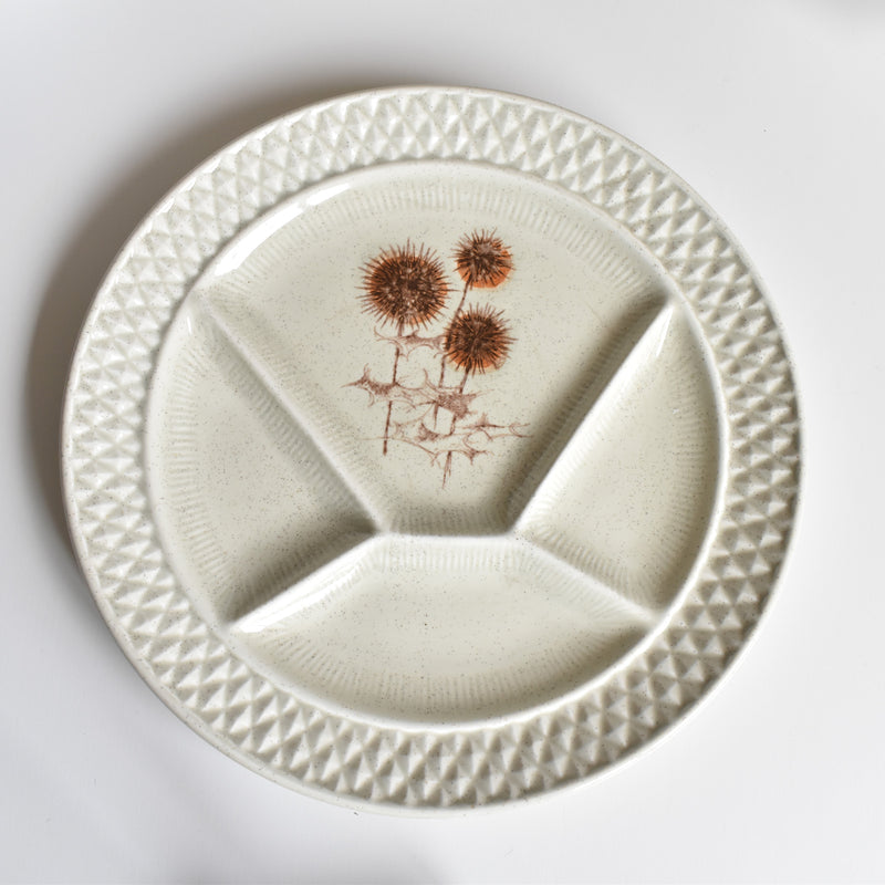 Vintage Fondue Plate Chardons B