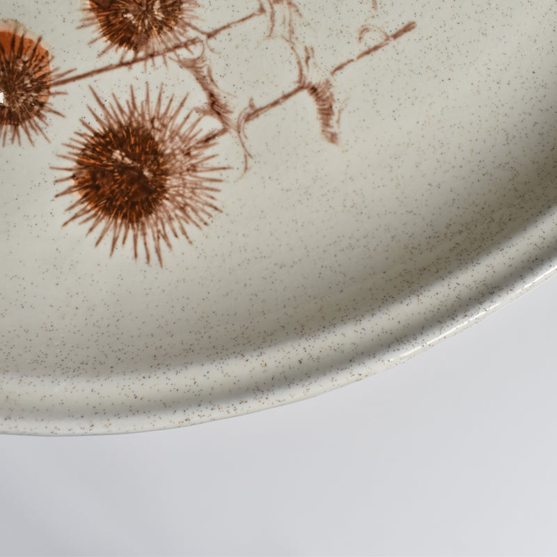 Vintage Salins Sarreguemines Thistle Dish B
