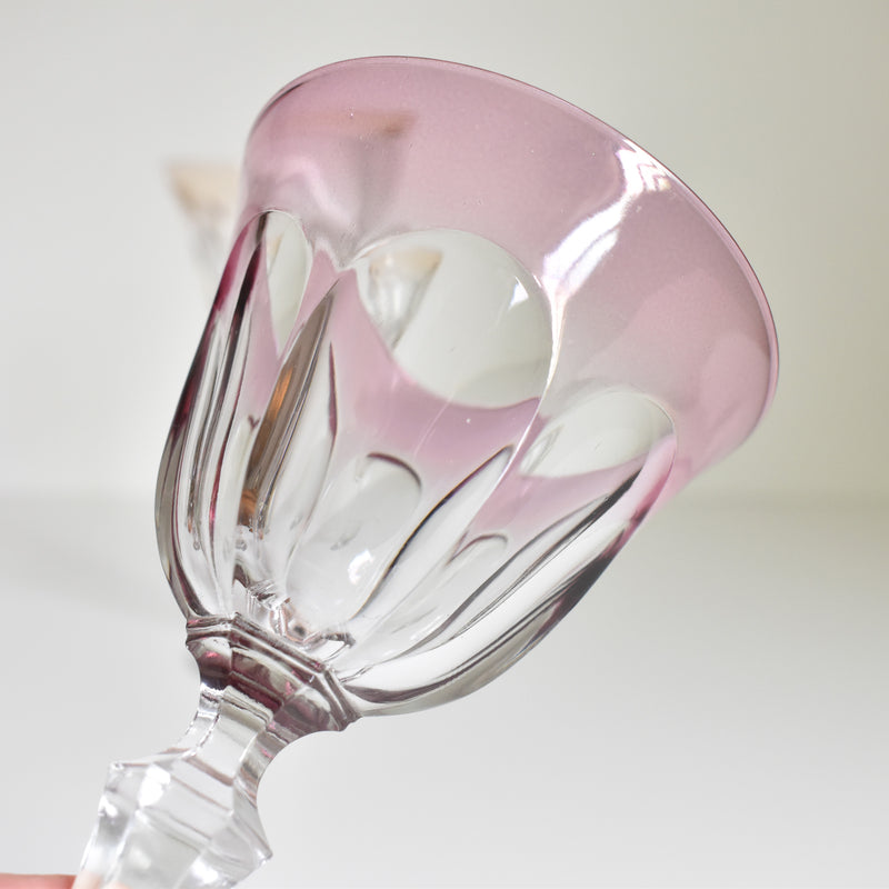 Vintage Crystal Glasses - Pair