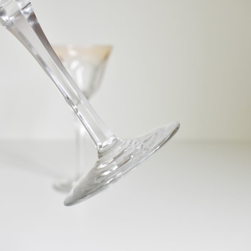 Vintage Crystal Glasses - Pair