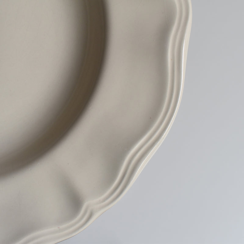 Vintage Deep Plate, Floral Rim, E