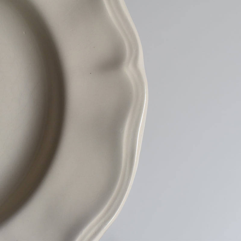 Vintage Deep Plate, Floral Rim, E