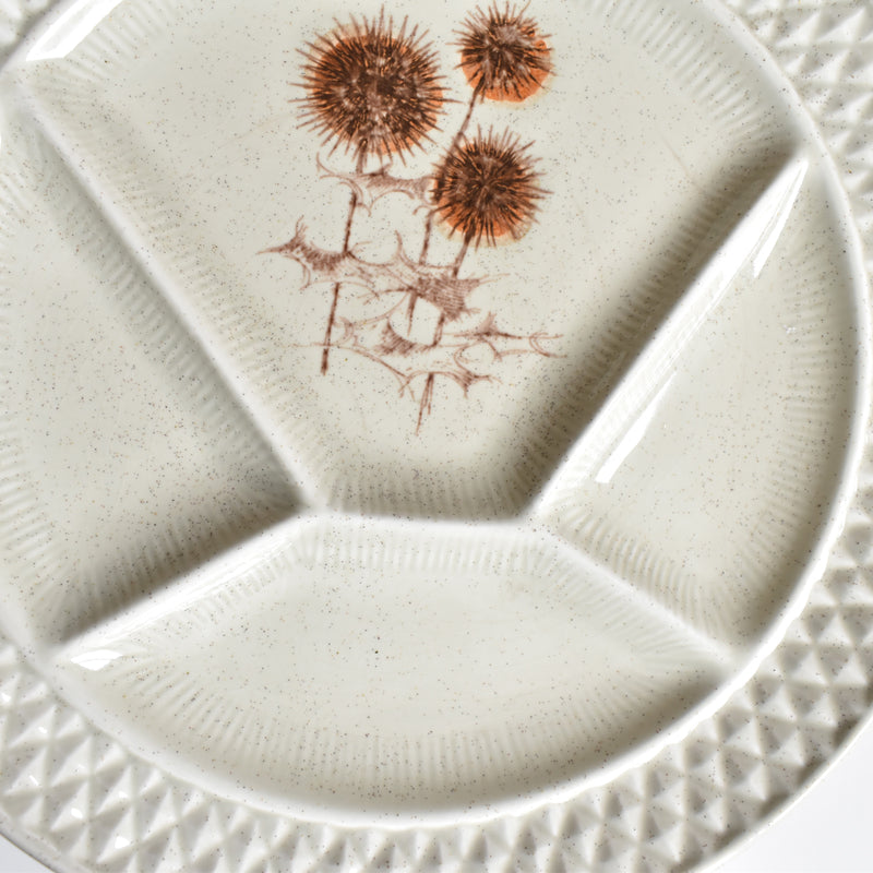 Vintage Fondue Plate Chardons B