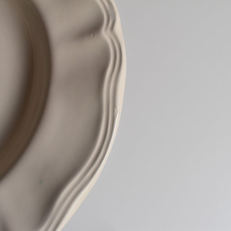 Vintage Deep Plate, Floral Rim, E