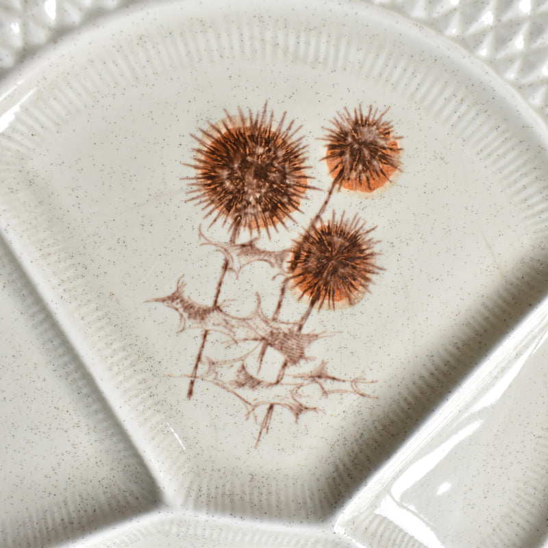 Vintage Fondue Plate Chardons B