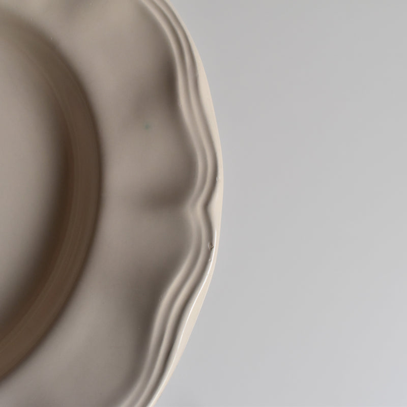 Vintage Deep Plate, Floral Rim, E