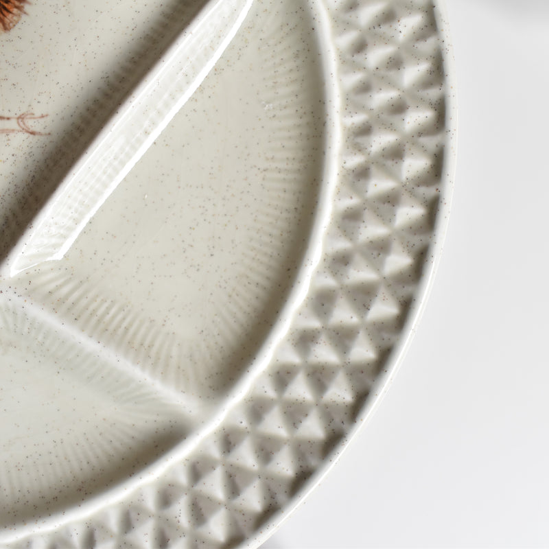 Vintage Fondue Plate Chardons B