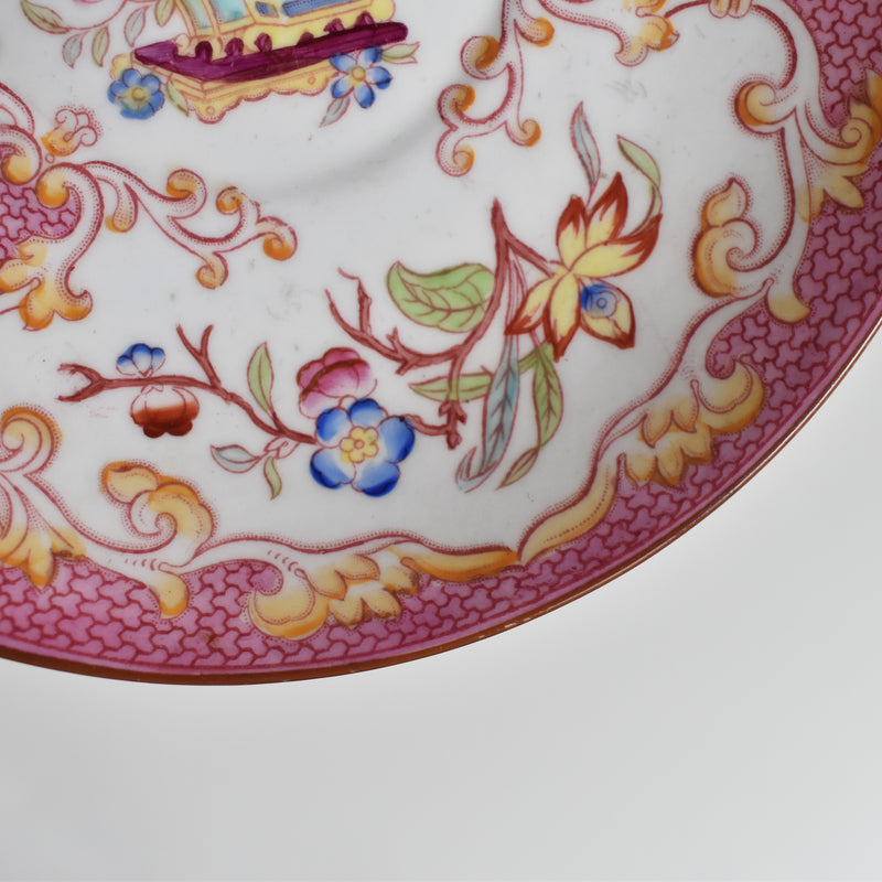 Antique Cup & Saucer Sarreguemines Minton 235 (Grand Depots) B