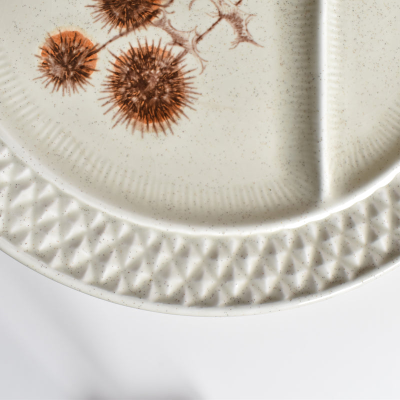 Vintage Fondue Plate Chardons B