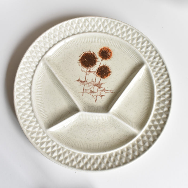 Vintage Fondue Plate Chardons C