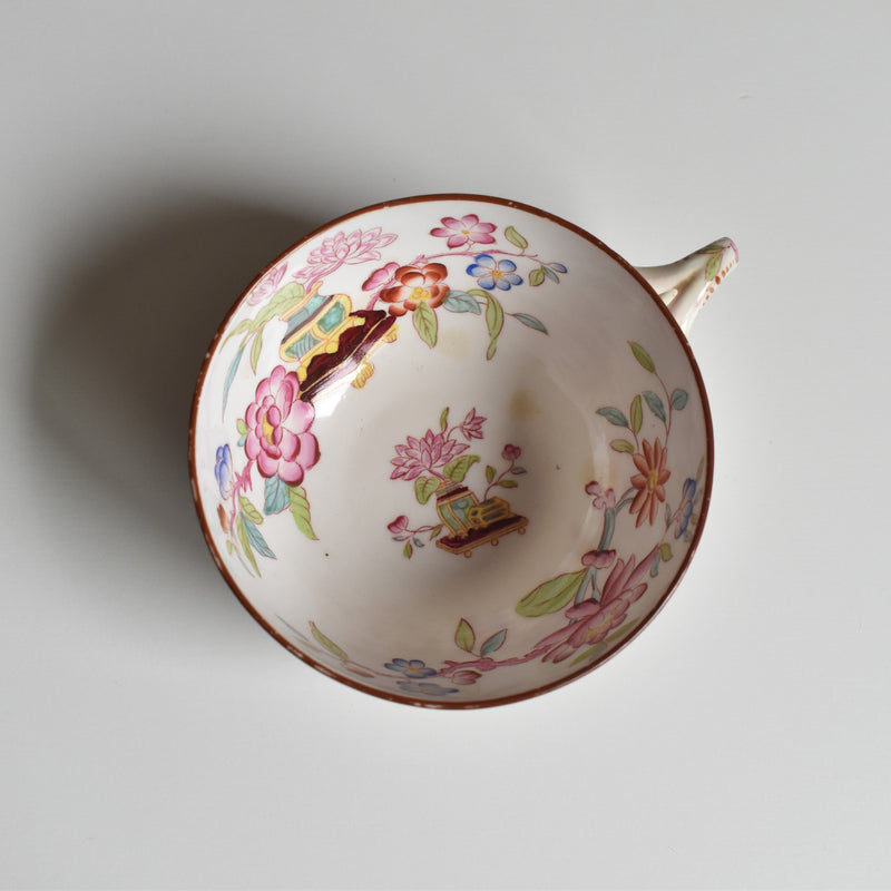 Antique Cup & Saucer Sarreguemines Minton 235 (Grand Depots) B