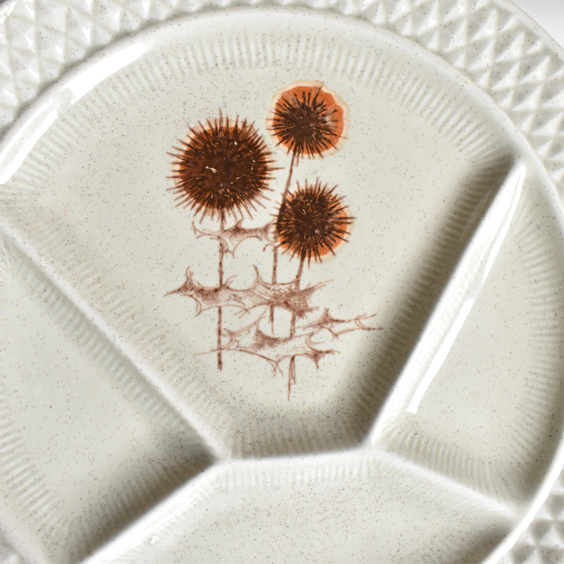 Vintage Fondue Plate Chardons C