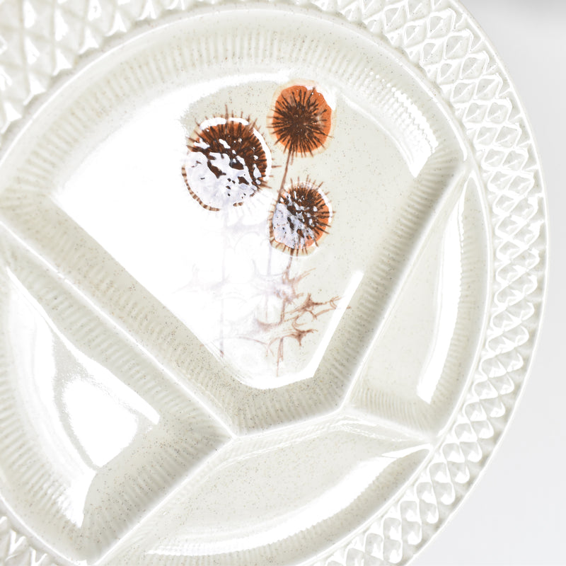 Vintage Fondue Plate Chardons C