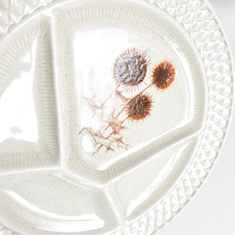 Vintage Fondue Plate Chardons C