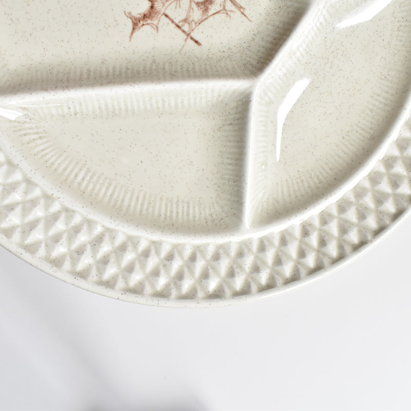 Vintage Fondue Plate Chardons C