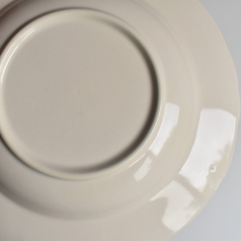 Vintage Deep Plate, Petal Rim G