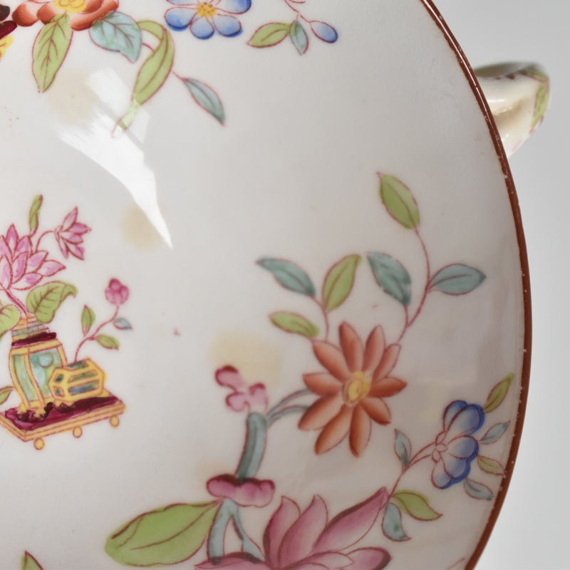 Antique Cup & Saucer Sarreguemines Minton 235 (Grand Depots) B
