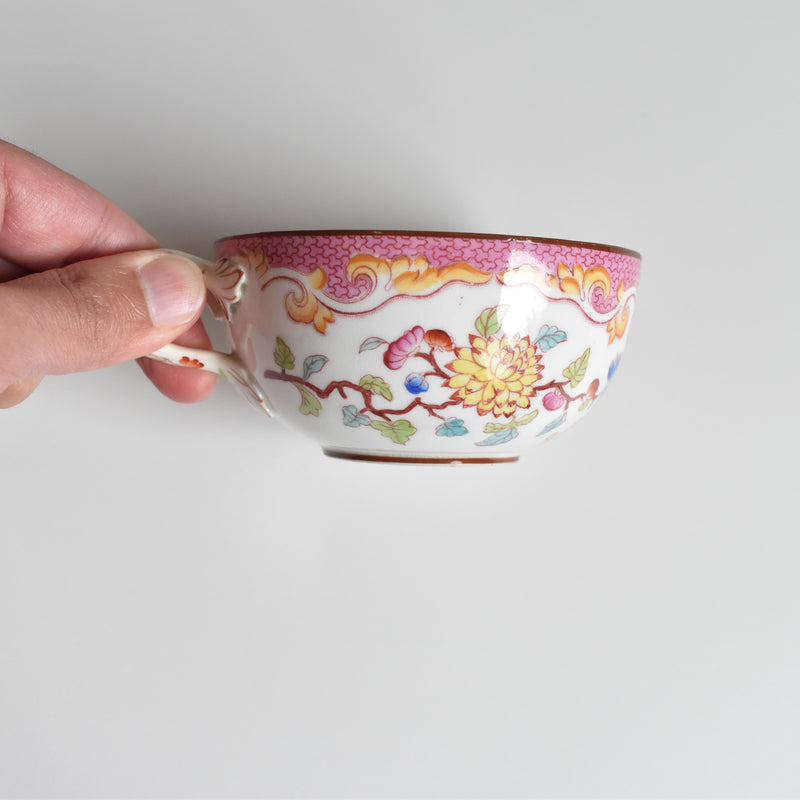 Antique Cup & Saucer Sarreguemines Minton 235 (Grand Depots) B