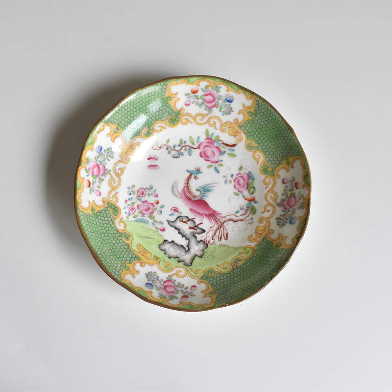 Antique Cup & Saucer Minton Cockatrice
