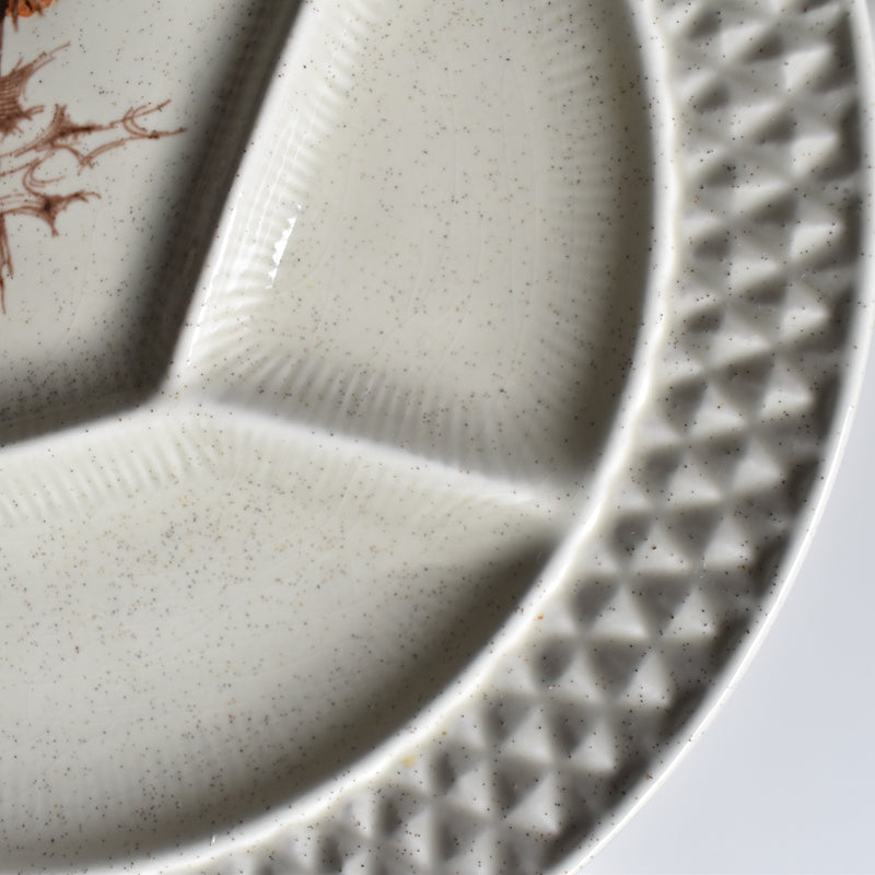 Vintage Fondue Plate, Chardons D