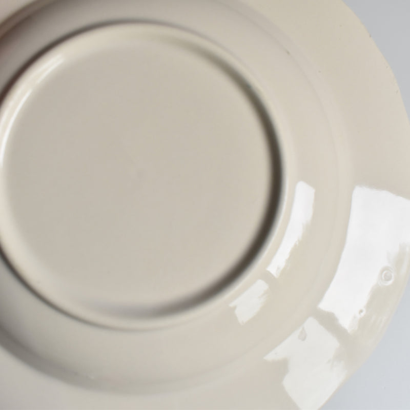 ヴィンテージ深皿 花リム H