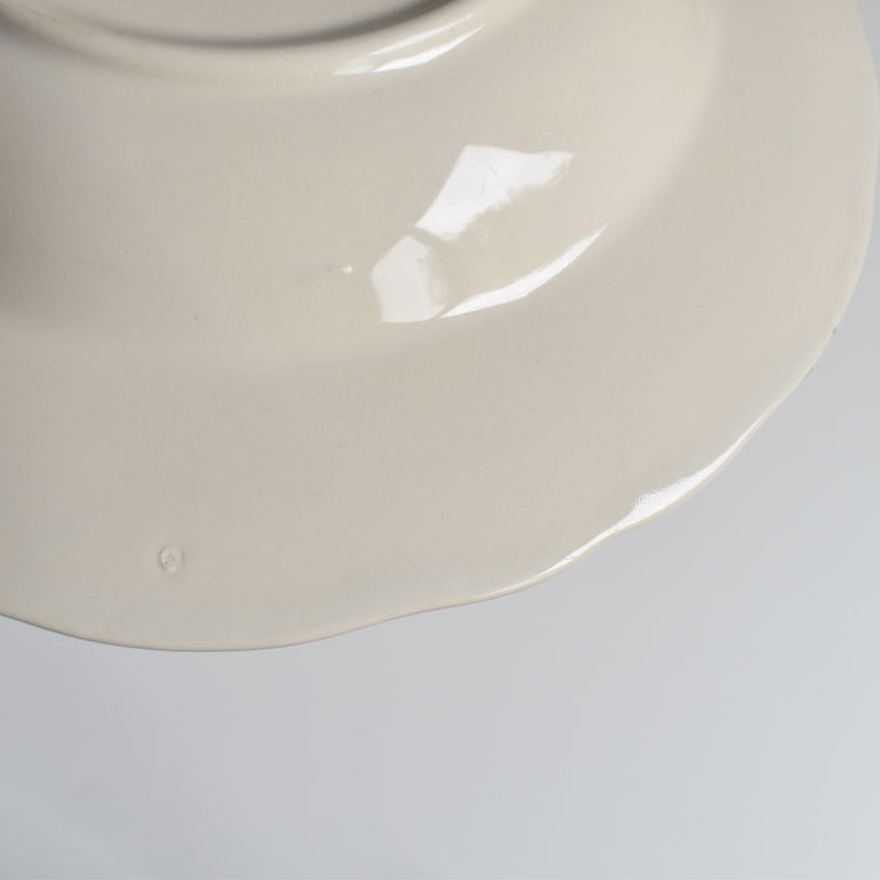 ヴィンテージ深皿 花リム H