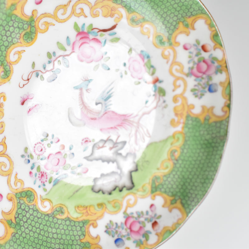 Antique Cup & Saucer Minton Cockatrice