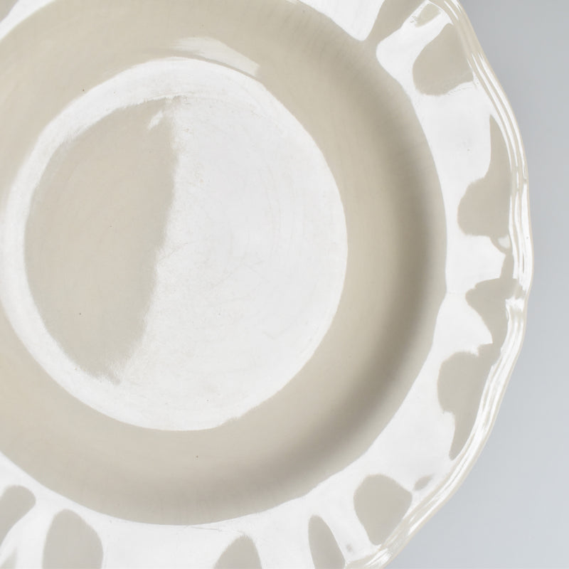 ヴィンテージ深皿 花リム H