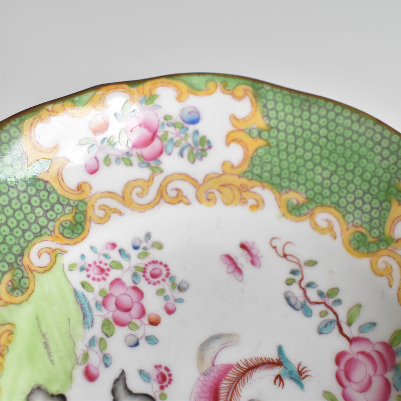 Antique Cup & Saucer Minton Cockatrice