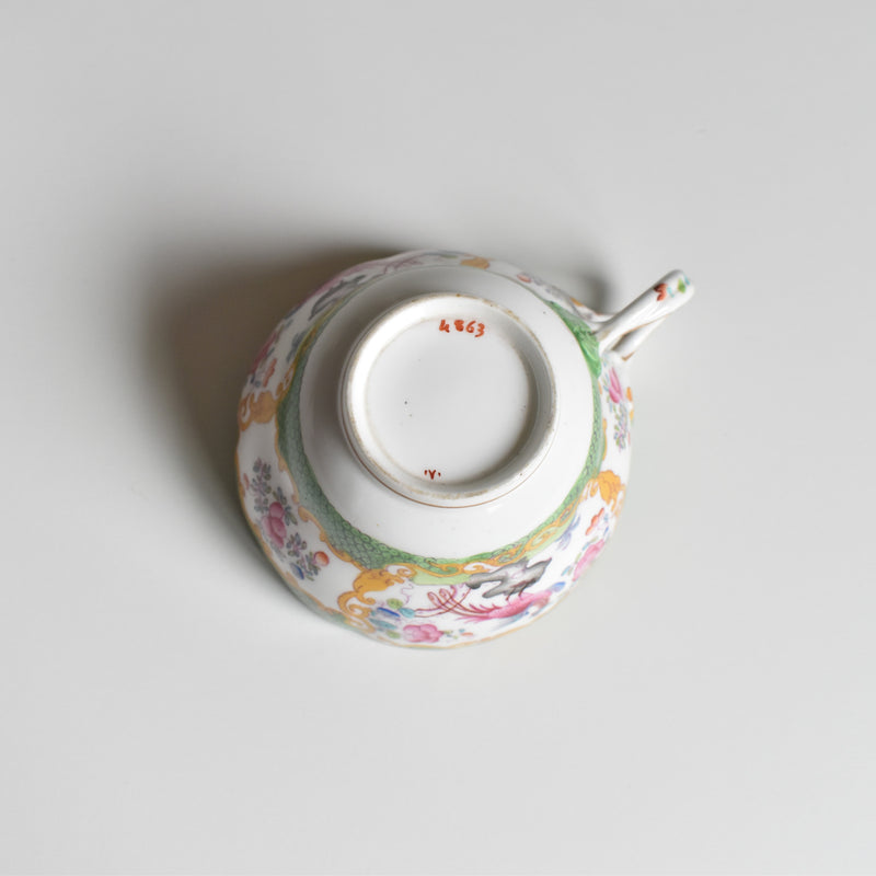Antique Cup & Saucer Minton Cockatrice