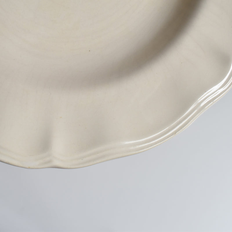 ヴィンテージ深皿 花リム H