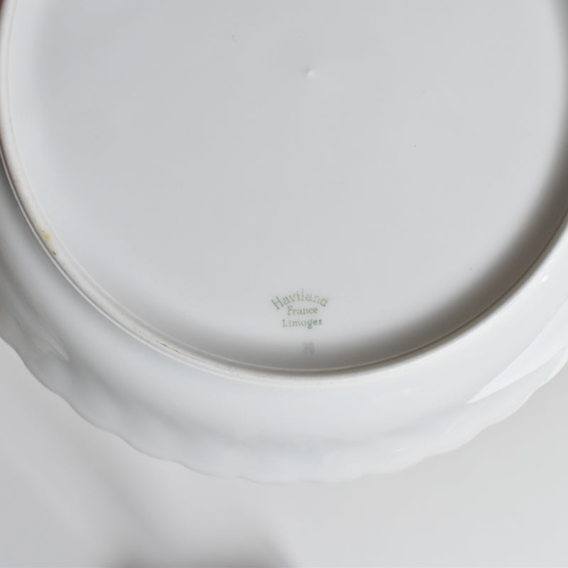 Vintage Deep Dish Limoges Haviland Cerisier Bleu B
