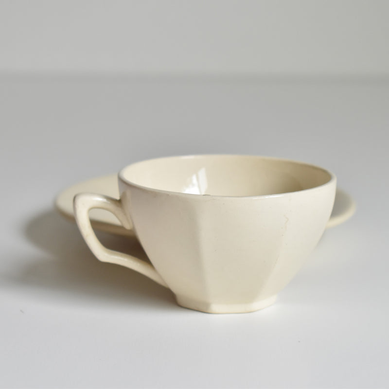 Vintage Coffee Cup and Saucer Digoin & Sarreguemines Iris 9225 D