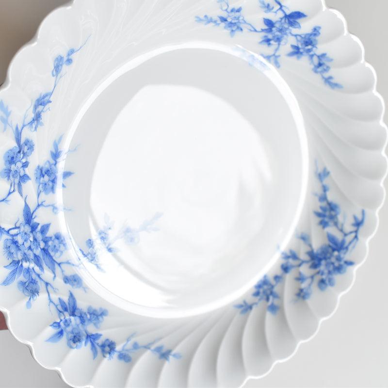 Vintage Deep Dish Limoges Haviland Cerisier Bleu B