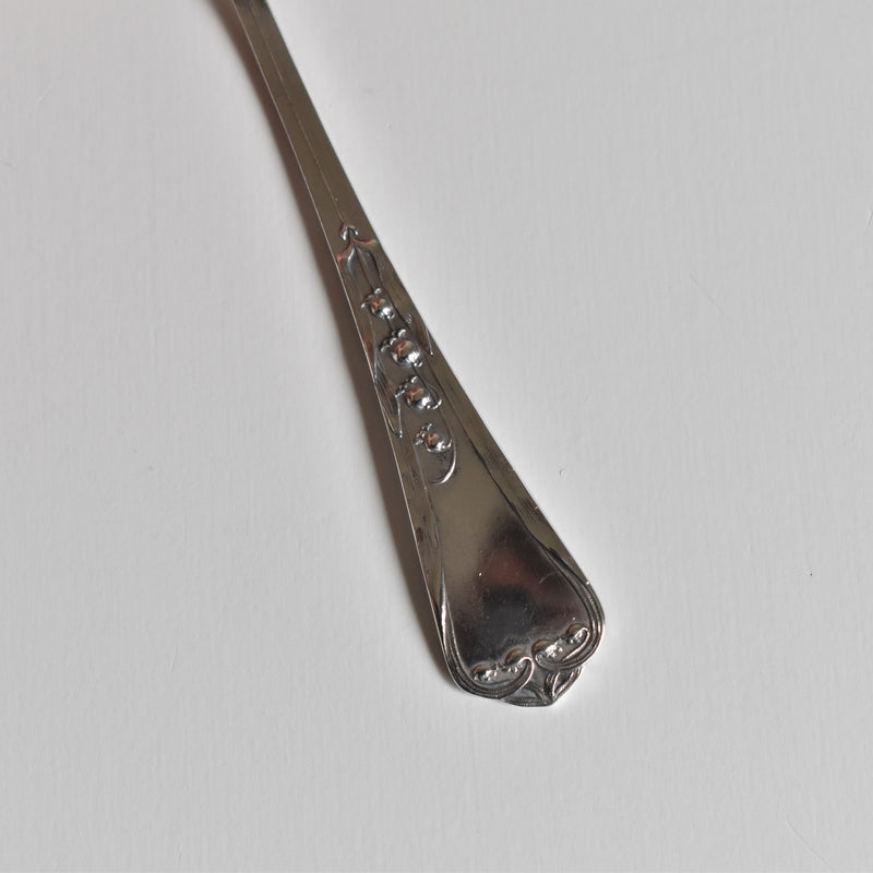 Antique Silver 800 Dessert Spoon Muguet