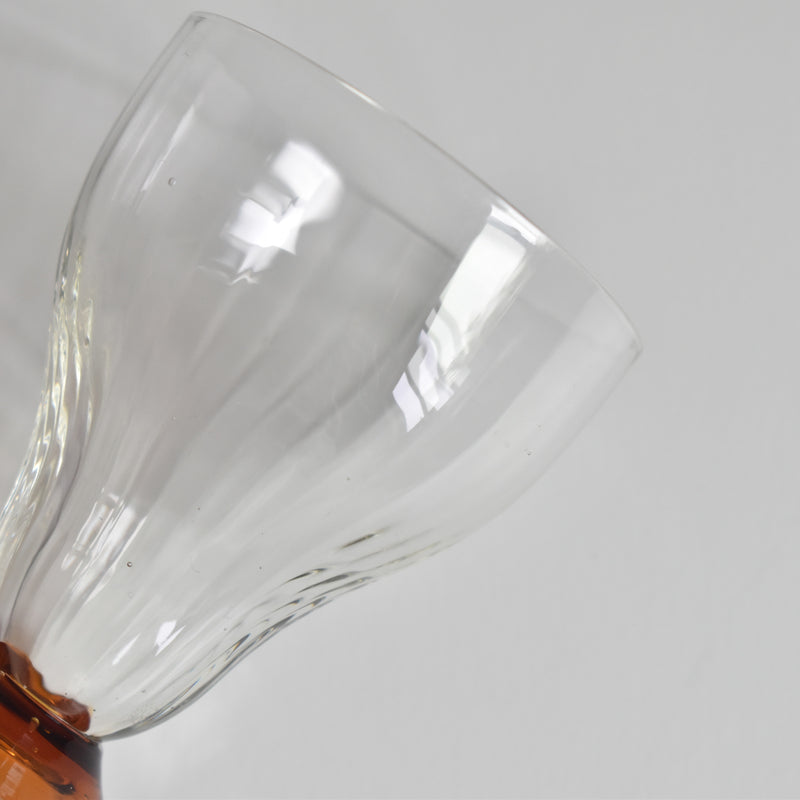 Antique Crystal Wine Glass Small