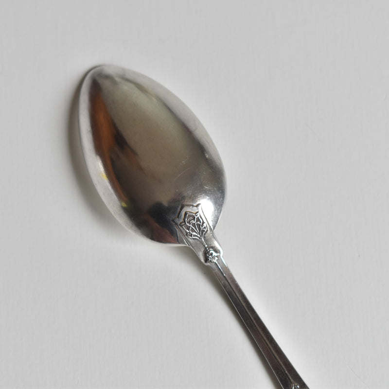 Antique Silver 800 Dessert Spoon Muguet
