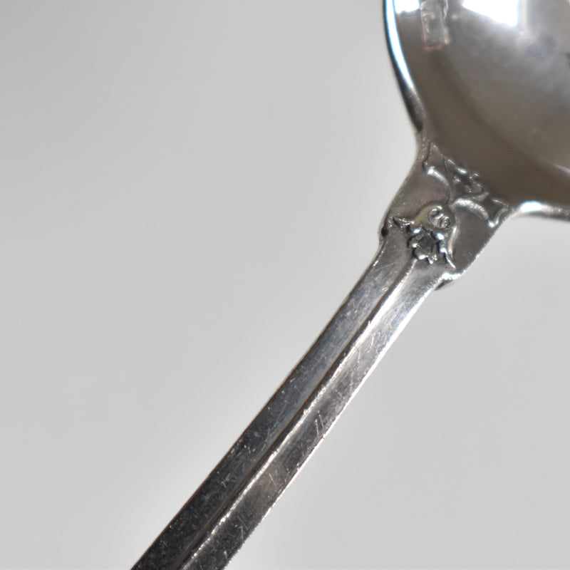 Antique Silver 800 Dessert Spoon Muguet