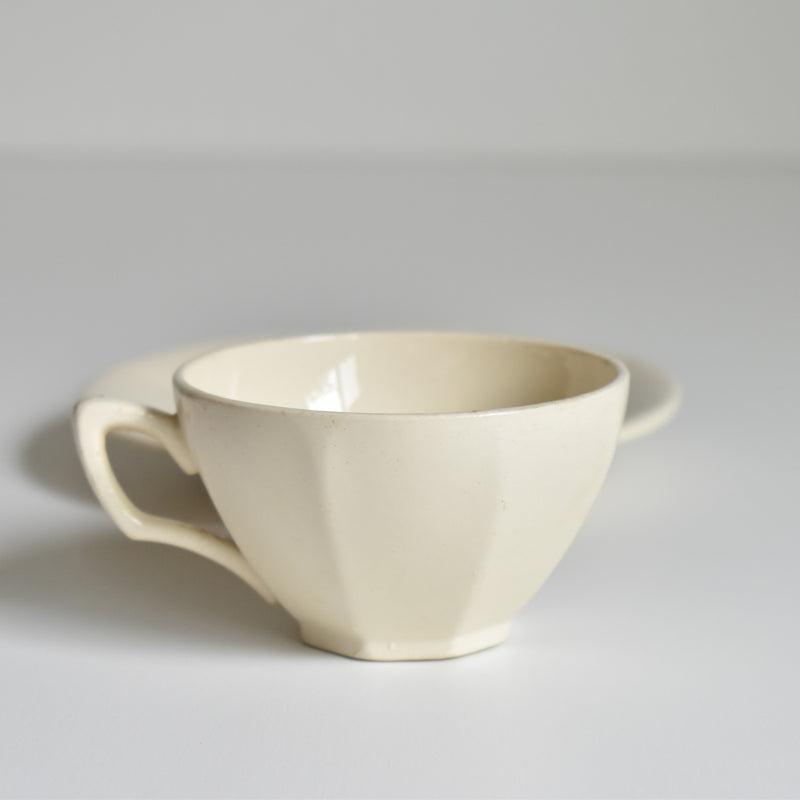 Vintage Coffee Cup and Saucer Digoin & Sarreguemines Iris 9225 B