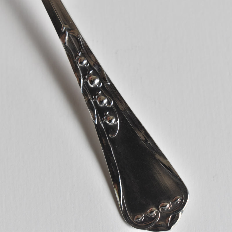 Antique Silver 800 Dessert Spoon Muguet