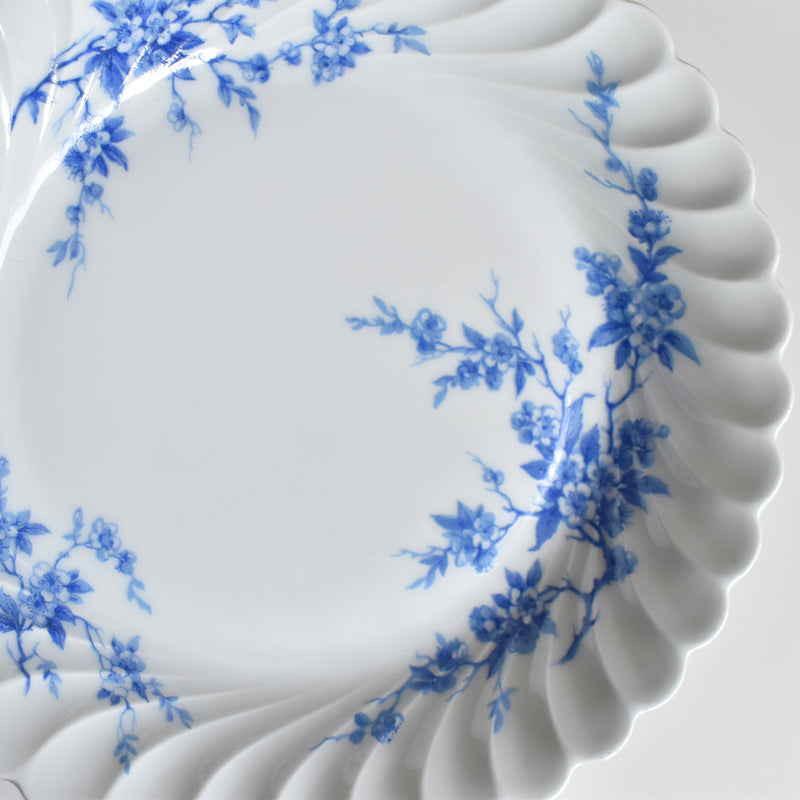 Vintage Deep Plate Limoges Haviland Cerisier Bleu C