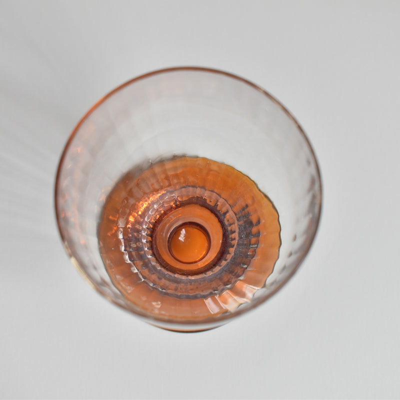 Antique crystal wine glass