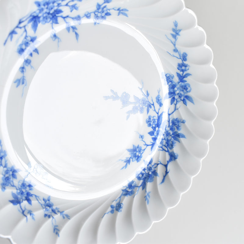 Vintage Deep Plate Limoges Haviland Cerisier Bleu C