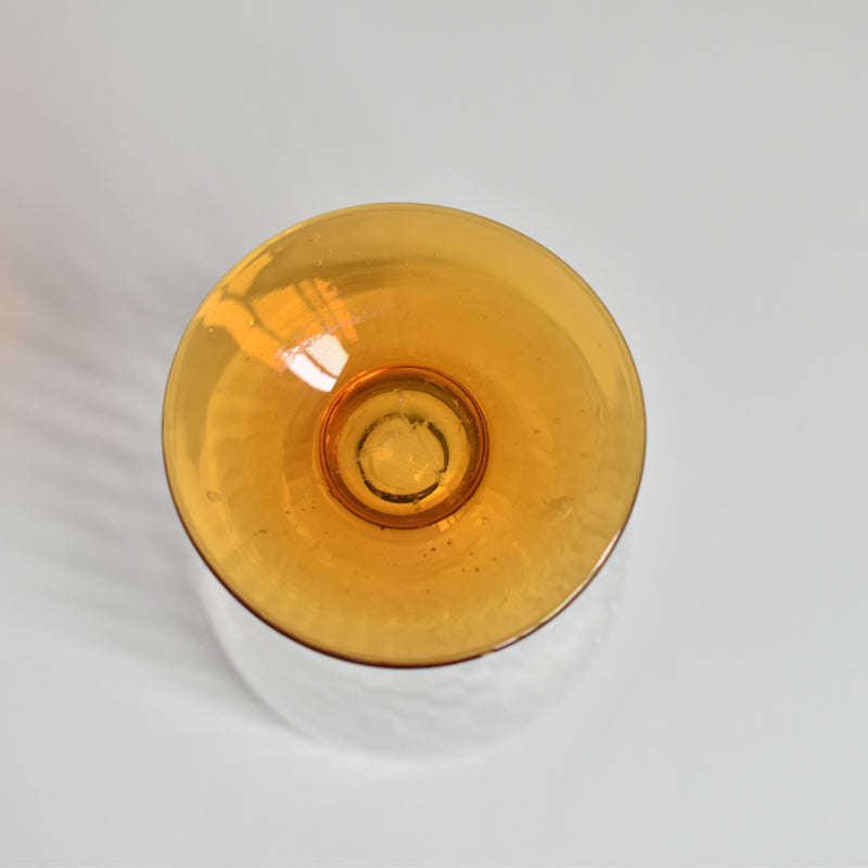 Antique crystal wine glass