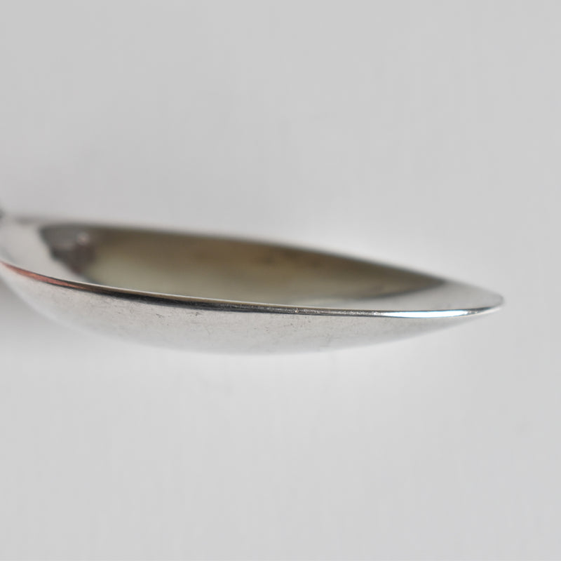 Antique Silver 800 Dessert Spoon Muguet