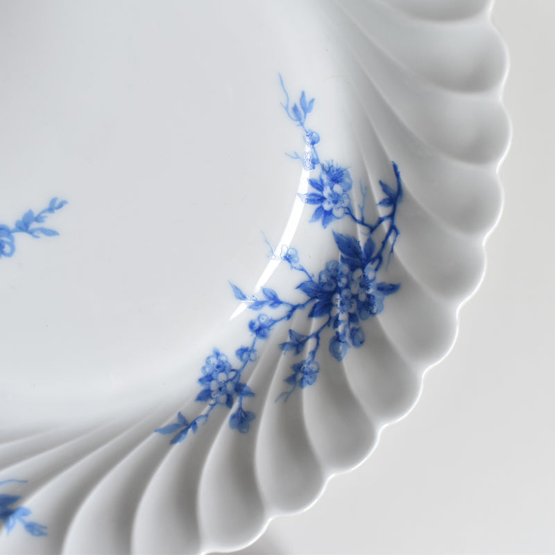 Vintage Deep Plate Limoges Haviland Cerisier Bleu C